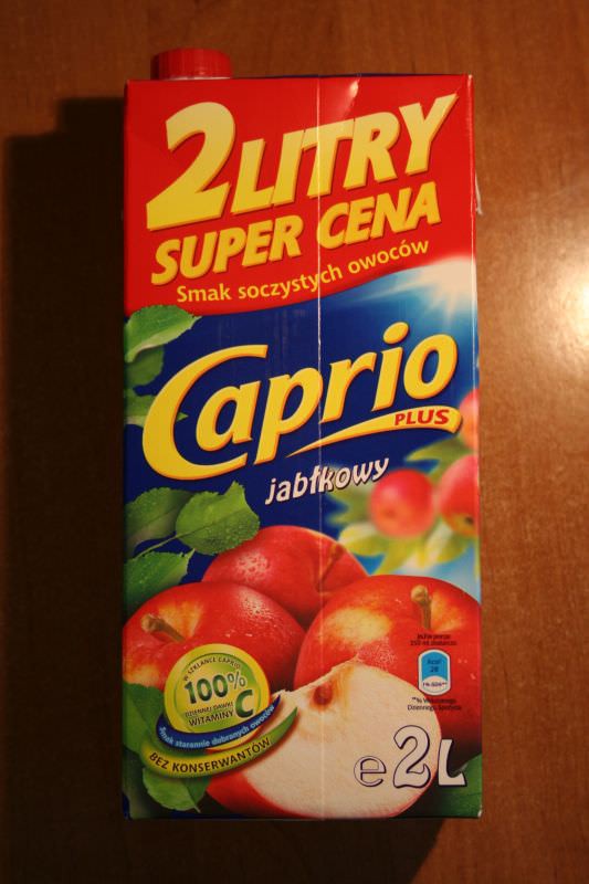 ile ma kalorii Caprio plus napój jabłkowy
