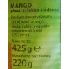 Mango plastry lekko słodzone - kalorie